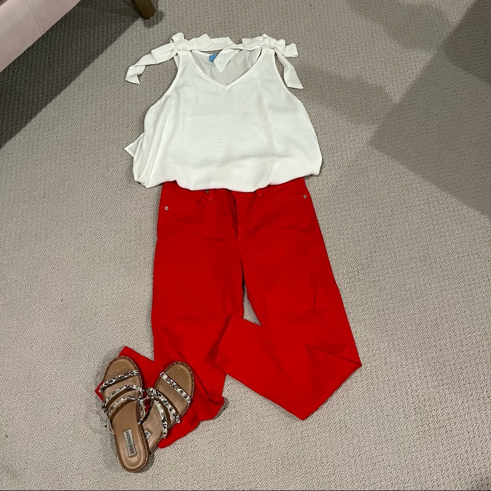High-rise skinny crop AG pants